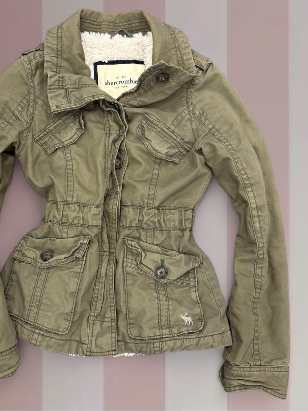 Abercrombie & Fitch Y2K Khaki Green Jacket